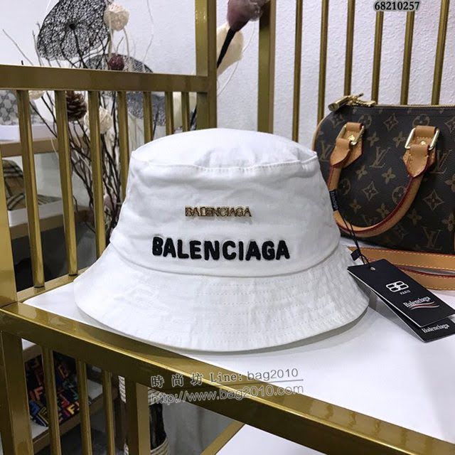 Balenciaga男女同款帽子 巴黎世家2021新款長標簡約風漁夫帽遮陽帽  mm1440